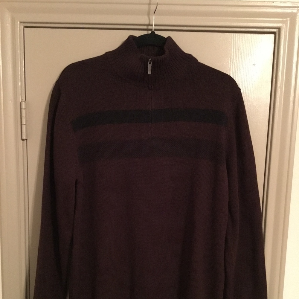Mens Kenneth Cole Reaction 1/2 Zipper  Sweater